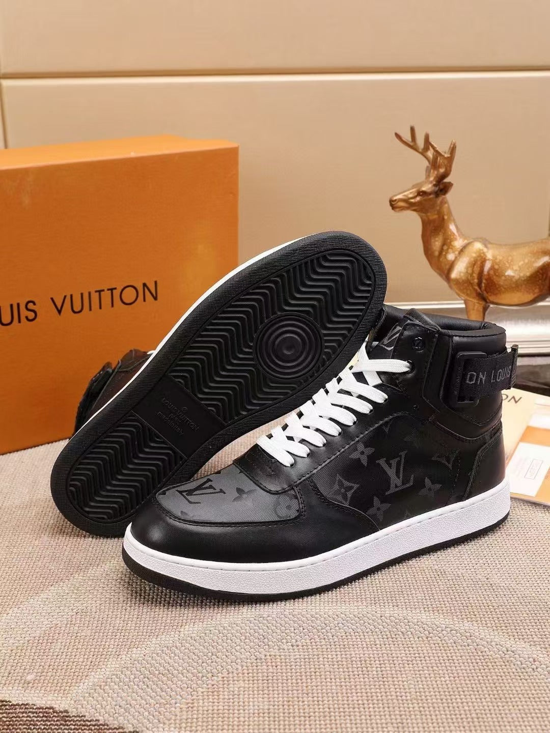 LV Rivoli High Top Sneaker Black