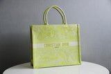 DIR1286 Book Tote grass green big size 36.5CM 41.5CM Embroidery LOGO