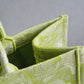 DIR1286 Book Tote grass green big size 36.5CM 41.5CM Embroidery LOGO