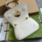 GC 724645 subaxillary bag 21cm white Leather