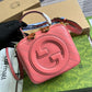 GC744434 Blondie Handbag 17cm Rose Pink leather