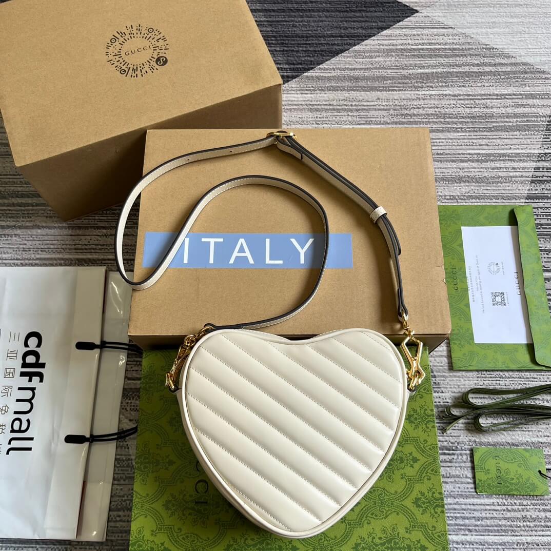 GC751628 shoulder bag shoulder bag 20cm dirty white Free shipping