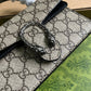 GC752029 Dionysus Handbag Supreme 18cm Black PVC Free shipping