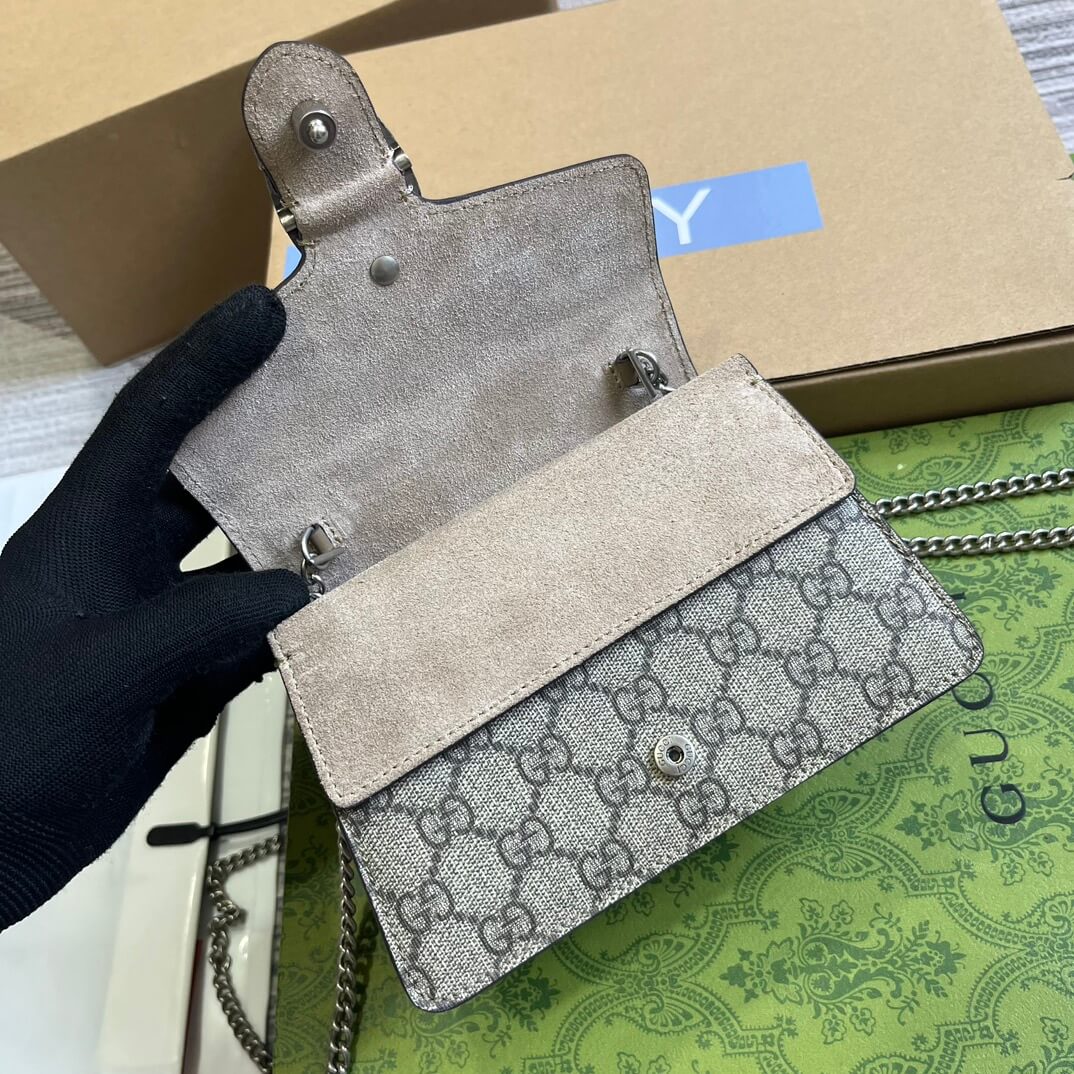 GC752029 Dionysus Handbag Supreme 18cm Khaki Free shipping