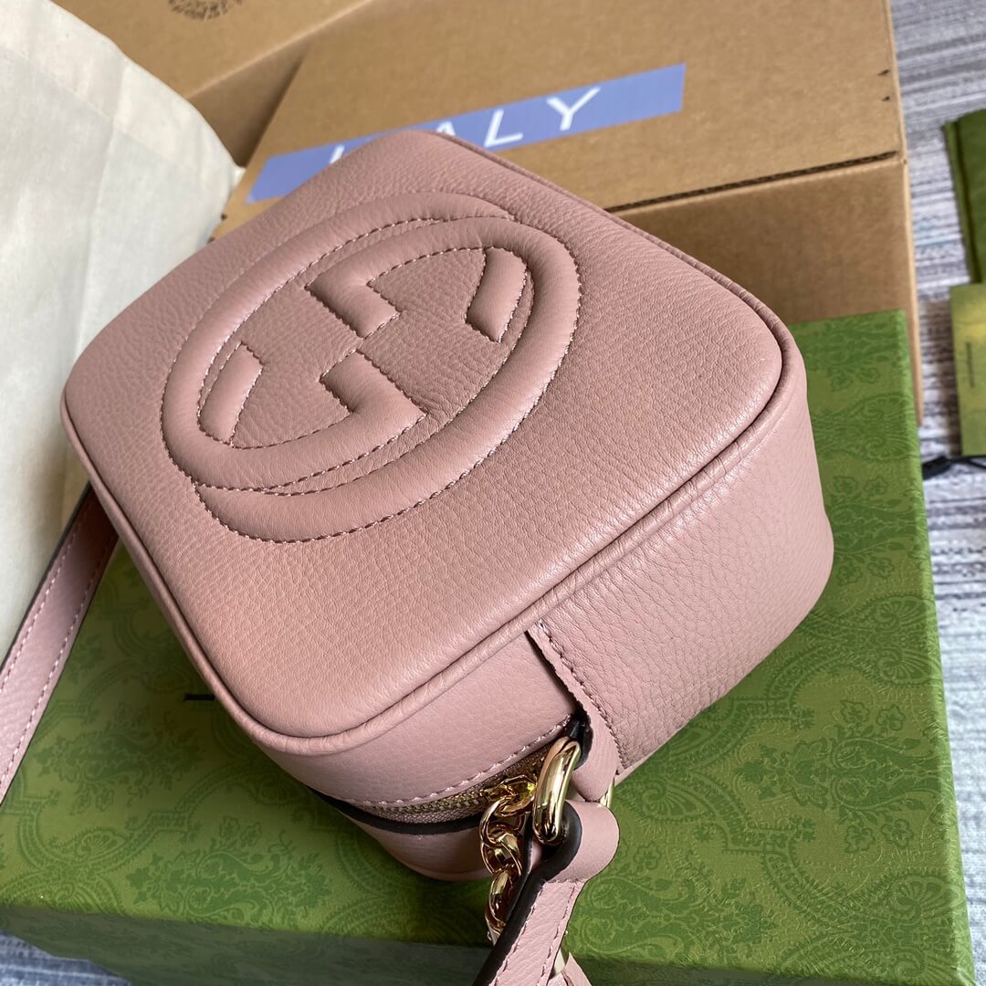 GG 308364 cross body bags 22CM Nude Pink Free shipping