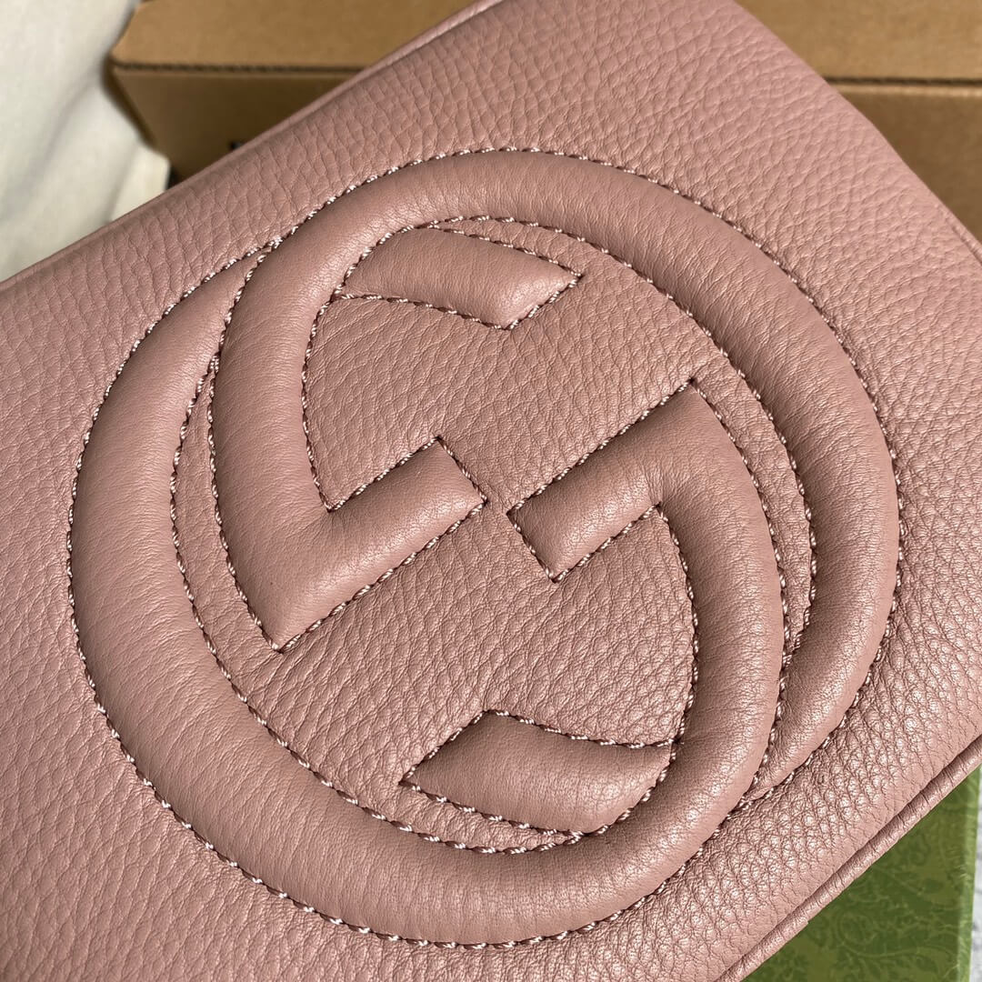 GG 308364 cross body bags 22CM Nude Pink Free shipping