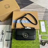 GG 739722 Petite GG cross body bags 21cm black Leather