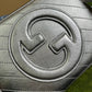 GG 742360 Blondie shoulder bag 21cm Silver leather Free shipping