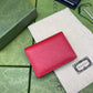 GG Pure cowhide wallet red short design