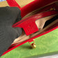 GG636709 subaxillary bag 28cm red cowhide