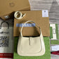 GG636709 subaxillary bag 28cm white cowhide