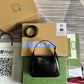 GG637091 Handbag subaxillary bag 19cm black cowhide