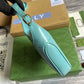 GG637091 Handbag subaxillary bag 19cm blue cowhide