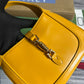 GG637091 Handbag subaxillary bag 19cm yellow cowhide