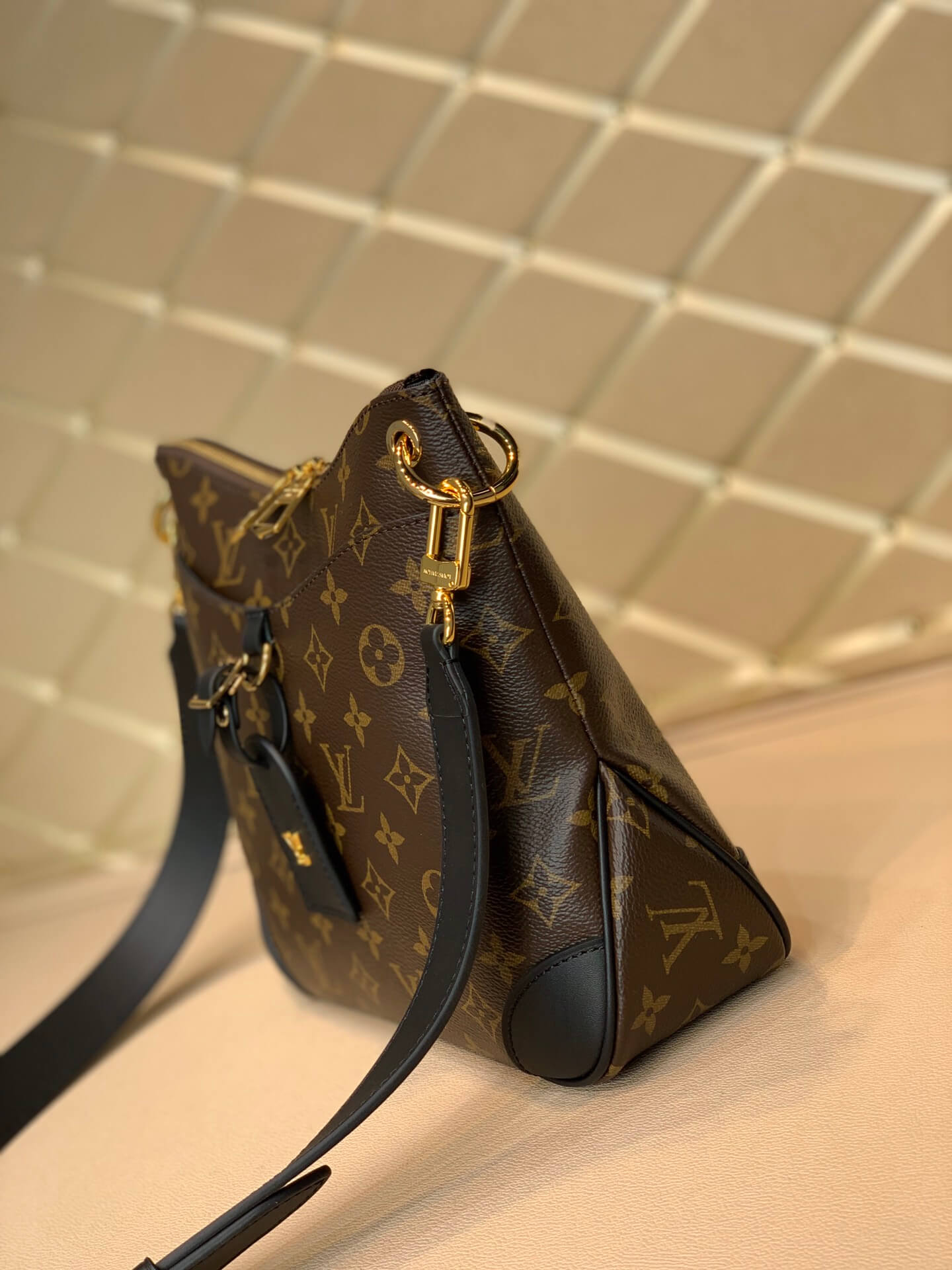M45353 ODÉON PM monogram black shoulder bag cross body bags 28CM