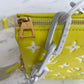 M20843 Coussin PM Monogram 26cm yellow cowhide-leathe