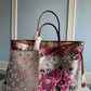 M21352 ONTHEGO MM Tote bag monogram 31cm rose red flower