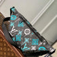 M21397 DISCOVERY BUMBAG Monogram Eclipse 44CM green