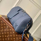 M21438 CITY KEEPALL Damier Distorted 27CM blue