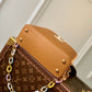 M21798 Capucines MINI Taurillon 21cm brown COWHIDE/ REAL LEATHER