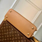 M21798 Capucines MM Taurillon 31cm brown COWHIDE/ REAL LEATHER