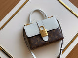 M44653 Locky BB Handbag shoulder bag cross body bags white calfskin Monogram