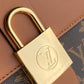 M44654 Locky BB Handbag shoulder bag cross body bags Caramel calfskin Monogram