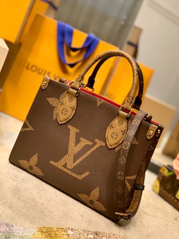 M45039 totes OnTheGo Monogram Toron 25cm INSIDE red