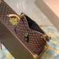 M45355 ODÉON MM coffee brown damier shoulder bag Khaki 31cm