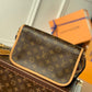 M46049 DIANE ubaxillary bag houlder bag cross body bags 25CM rose red