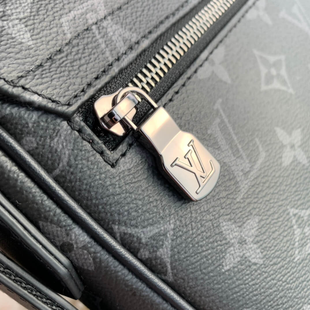 M46255 District PM Taïga 26cm monogram Eclipse black man bag