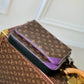 M46266 Trio Sac Plat Monogram Macassar 25cm purple