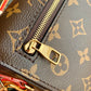M46279 messenger bag East West Métis monogram 21.5cm brown