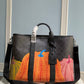 M46434 LU x YK Weekend Tote Monogram Eclipse Reverse 43cm With colorful pumpkin print