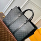 M46451 Sac Plat 24H Sac Plat 44CM Monogram Eclipse coated canvas black
