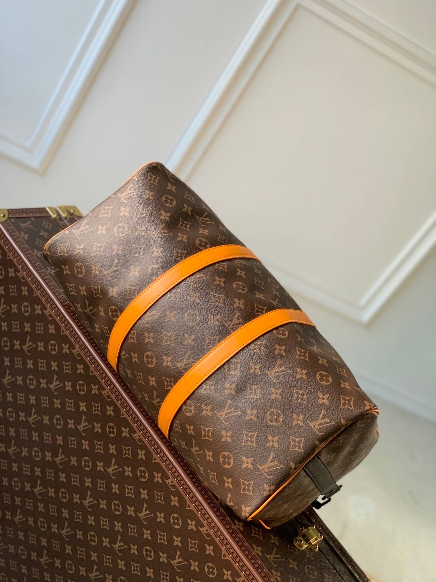 m46703 KEEPALL BANDOULIÈRE 45cm Monogram Macassar