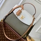 M51395 Lockme Ever MM Handbag green 31cm Material of calf leather