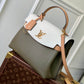 M51395 Lockme Ever MM Handbag green 31cm Material of calf leather