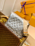 M57913 Coussin Monogram 26cm silver Female bag All leather