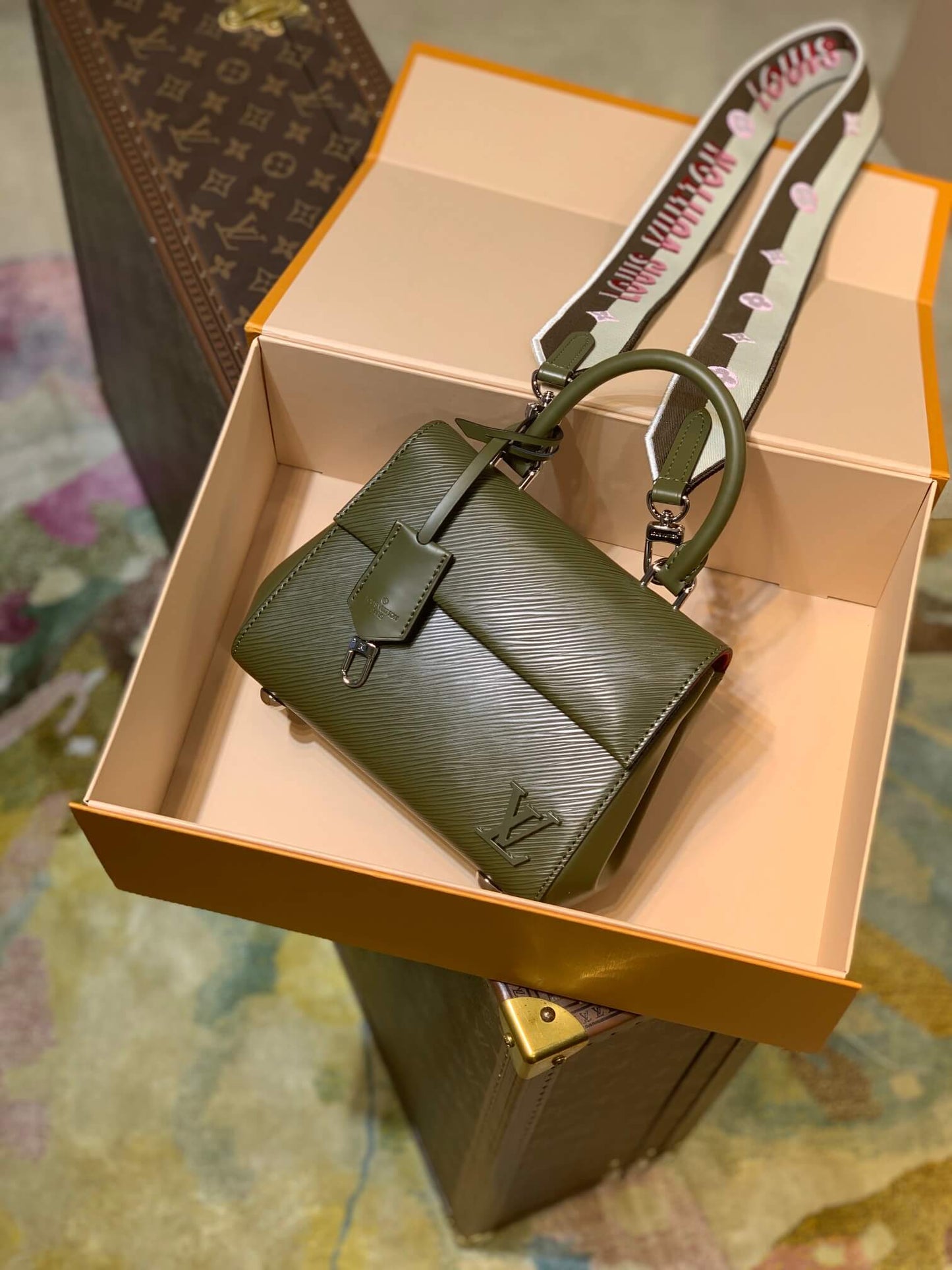 M59108 Cluny MINI Monogram 20cm Brownish green