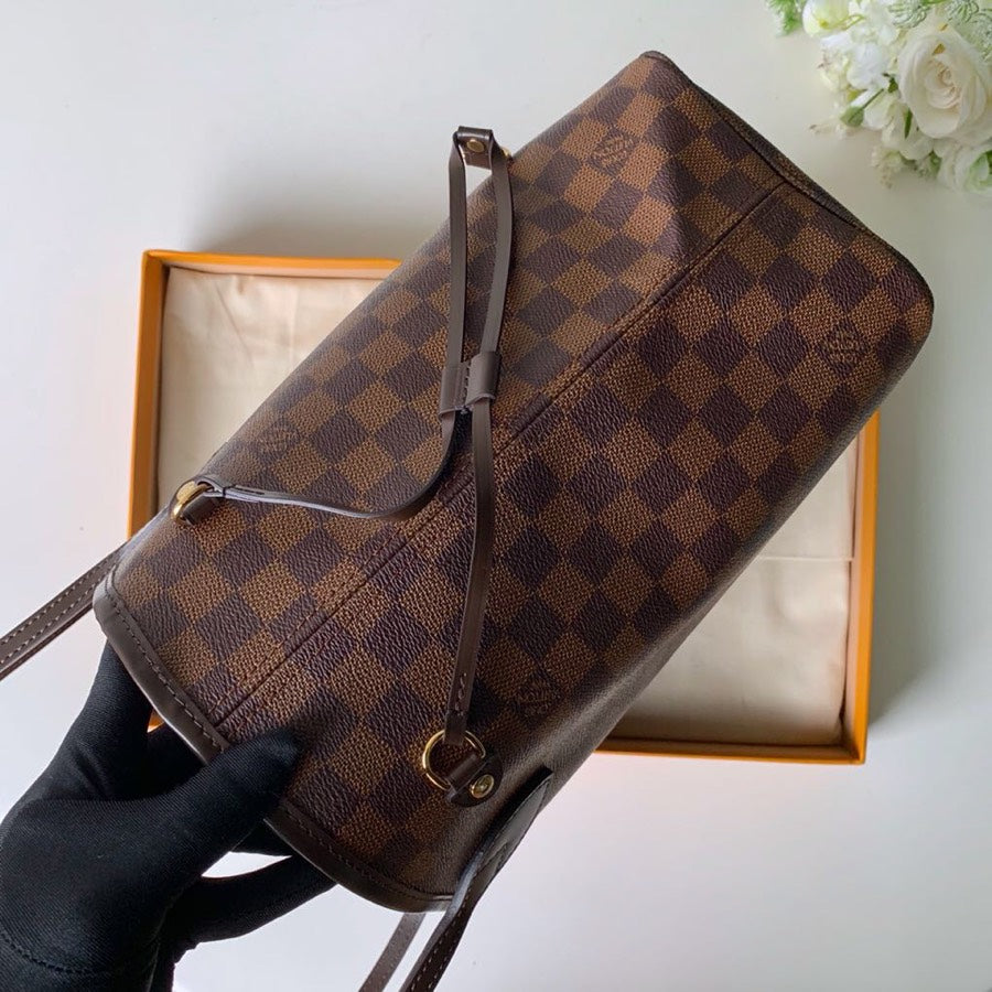 Neverfull N41603 rose ballerine inside MM Damier Azur Bag Damier GHW  d