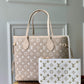 M46102 Neverfull Monogram Empreinte green grey begin subaxillary bag neverfull