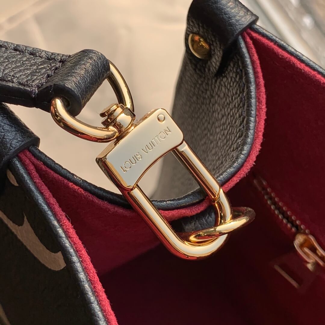M45659 ONTHEGO PM tote bag monogrm empreinte leather black