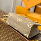 M45659 ONTHEGO PM tote bag monogrm empreinte leather grey