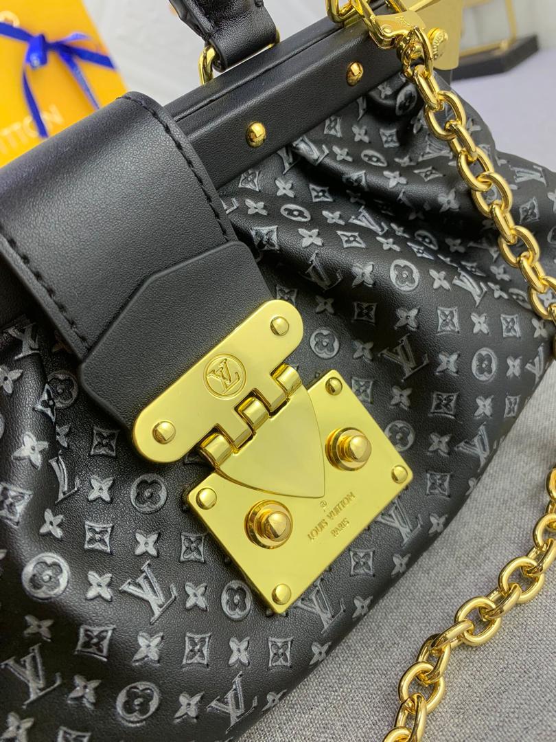 LV Monogram Clutch Black