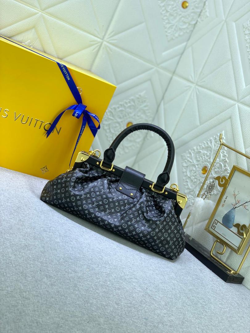 LV Monogram Clutch Black