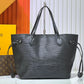 LV Neverfull MM Epi Leather with Pochette Noir
