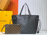 LV Neverfull MM Epi Leather with Pochette Noir