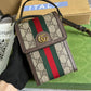 GC-696056 shoulder bag coffee brown Leather