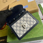 GC696180 shoulder bag blue/pvc?white/pvc?Khaki?brown Leather